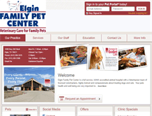 Tablet Screenshot of elginfamilypetcenter.com